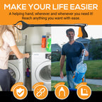 EZPIK Grabber Reacher Pro (43-inch), Premium Trash Picker with Comfortable Ergonomic Handle for Effortless Pickup of Trash, Litter & Small Debris, Ideal for Yard Work, Beach Cleanups & More