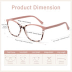 Madison Avenue TR90 Blue Light Blocking Glasses Anti Eyestrain UV Glare Blue Light Glasses for Women TV Phone Computer Gaming Eyeglasses (Pink Tortoiseshell)