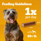 Pedigree Dentastix Large Breed Dental Dog Treats, Beef Flavor, 40 Count