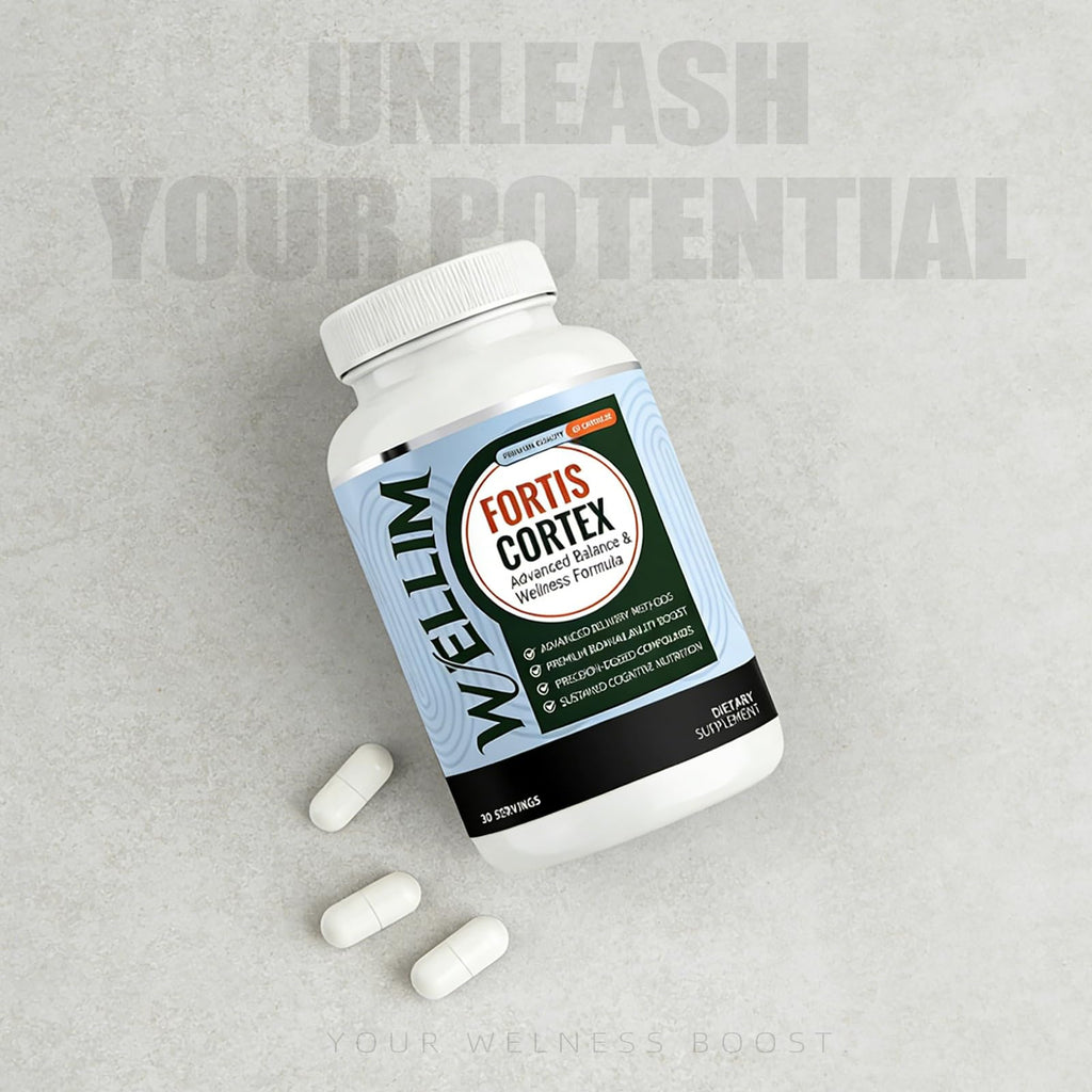 FYRKOA Wellim Fortis Cortex Supplements, Daily Wellness Supplement, Non-GMO - 60 Capsules -1pcs(30-Day Supply)