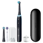 Oral-B Rechargeable Electric Toothbrush, iO5 Limited Deep Clean & Whiten, 5 Cleaning Modes, Visual Pressure Sensor to Protect Gums, Travel Case, 3 Brush Heads, Black