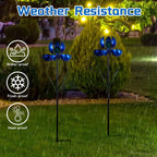 SATHGA Metal Wind Spinners Outdoor,2Pack Pinwheels for Yard and Garden, Decorative Garden Stakes for Patio,Lawn, Outdoor