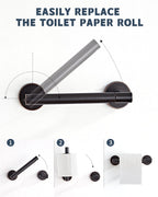 RARXTR Bronze Toilet Paper Holder SUS304 Stainless Steel Double Post Pivoting Toilet Paper Roll Holder Wall Mounted Toilet Tissue Holder for Commercial Bathroom RV Oil Rubbed Bronze