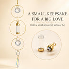 Yalikop Pet Memorial Urn Suncatcher Dog Cat Memorial Gifts,Ring