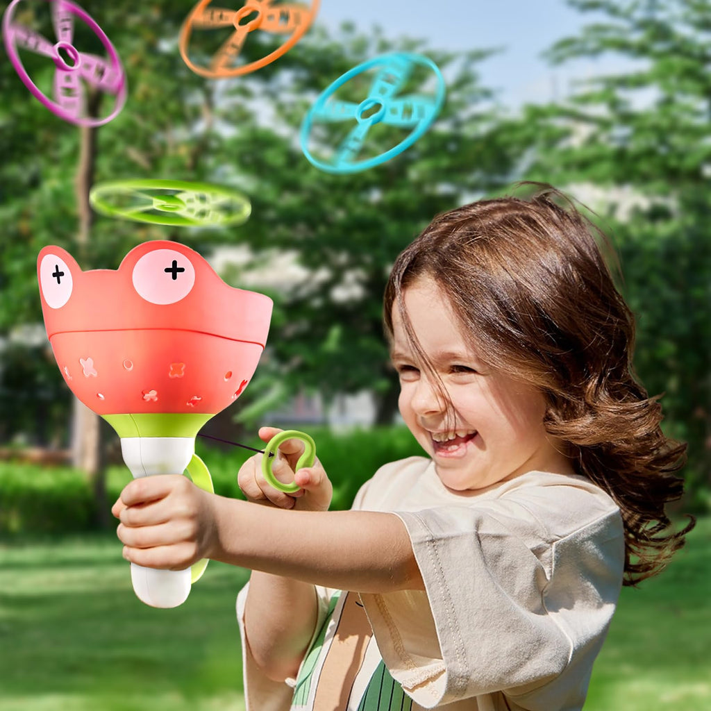 Outside Toys for Kids Ages 4-8 - Manual Capture Catching Game with 24 Discs