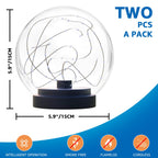 NiceBuy 2-Pack Solar Floating Pool Lights Ball Outdoor Water-Resistant IP66 Solar-Powered that Float Flickering Lights for Swimming Pool Decor Pond Garden Party