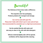 emolife Heat Resistant Mat for Air Fryer Site on, Thick Silicone Mats for Kitchen Counter, Countertop Protector, No-slip (Black)