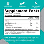 Qunol Magnesium Gummies for Adults, 200mg Elemental Magnesium (from 1,750mg Magnesium Citrate), High Absorption Magnesium Supplement, Supports Nerve, Bone and Muscle Health, Vegetarian, 120 Count