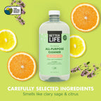 Better Life All Purpose Cleaner - Multipurpose Home and Kitchen Cleaning Spray for Glass, Countertops, Appliances, Upholstery & More - Multi-surface Spray Cleaner - 24oz (Pack of 2) Clary Sage/Citrus