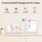 Dragon Touch 10.1 inch Digital Calendar Chore Chart – Interactive Touchscreen, Smart Family Planner, Hearth Display Desk Digital Calendar Best Gifts for Christmas, Wedding, Mom
