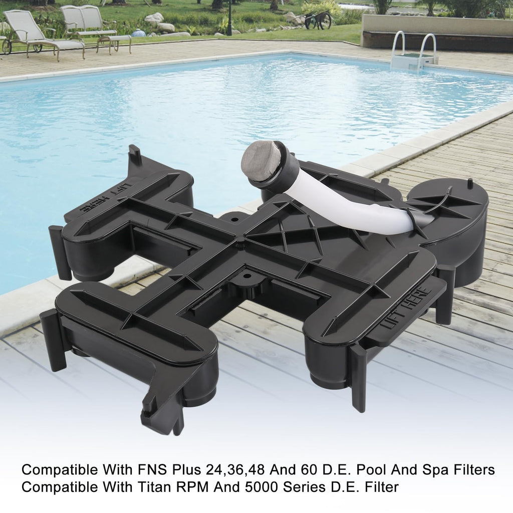RADHLBNIU Top Manifold with Air Bleed, Compatible with FNS Plus 24,36,48 and 60 D.E. Pool and Spa Filters, Replaces# 59023700