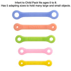 EazyHold Silicone Adaptive Aid Universal Cuff for Limited Hand Mobility, Cerebral Palsy, Stroke, Pediatric Therapy, Eating Utensil Holder, Self Feeding Silverware (Infant to Child - 5 Pack)