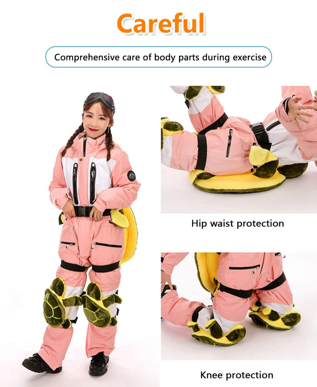 Turtle Butt Pads for Skating,Cute Protection Hip Butt Pad,Protective Gear Knee Pad Anti-Cold Anti-Fall Cushion for Scooters Snowboarding Roller Skating