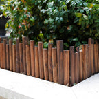WORTH Wooden Edging for Landscaping, Flexible Garden Lawn Border 8" x 3.7'