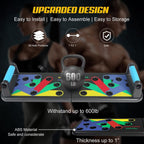 Berleng Push Up Board. 28 in 1 Pushups Fitness Stands Push Up Handles for Floor Portable Strength Training Home Gym at Home Workout Equipment for Man and Women