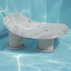 Bestway SaluSpa Underwater Durable Non Slip Swimming Pool and Spa Comfort Seat with Adjustable Height Legs and Weighted Feet, Gray