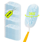 40 Count Duster Refills for Swiffe Duster,360° Heavy Duty Duster Refills, Disposable Microfiber Duster for Cleaning Dusting Furniture Blind Ceiling Fan (40 Count Refills+2 Handle)