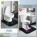 Yudlto 8 Pack U Shaped Toilet Mats Washable Absorbent Non Slip Bathroom