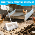 Sand flea rake - 304 Stainless Steel Pro 15.8 Inches Wide Basket Sand Sifter , Curved Handle Design Collapsible Sand Fleas Catcher for Travelling