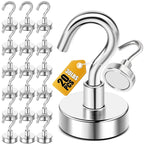 DIYMAG Magnetic Hooks 20pcs 30lbs+ Cruise Essentials 2026 Magnet Hook