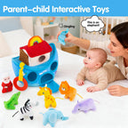 Baby Toys 6-12 Months - Noah's Ark Toy with Stuffed Animals, Baptism Gifts