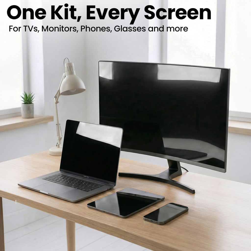 EVEO Screen Cleaner Spray - Large Screen Cleaner Bottle - TV Screen Cleaner, Computer Screen Cleaner, for Laptop, Phone, Ipad - Computer Cleaning kit Electronic Cleaner (1 Pack)