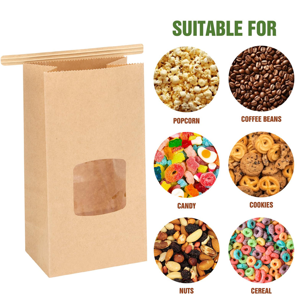 Moretoes 100pcs Small Bakery Cookie Bags with Seal,3.5x2.2x6.7In Treat Bags