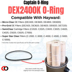 Captain O-Ring – Replacement DEX2400K O-Ring for Hayward Micro-Clear DE, Pro-Grid, Super Star Clear, SwimClear Filters
