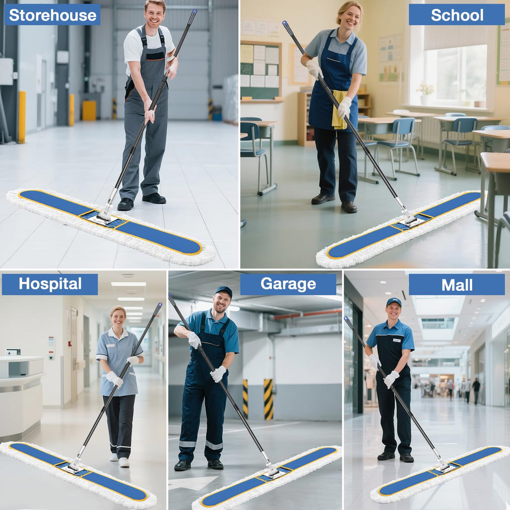 CLDREAM 48" Large Commercial Industrial Dust Mop for Floor Cleaning