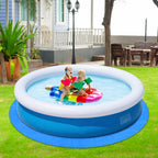 YEXEXINM 11Ft Round Pool Ground Cloths Swimming Pool Ground Cloth,Round Pool Liner Pad for 10ft Above Ground Swimming Pool,Heavy Duty Pool Ground Mat Protector to Prevent Puncture Pool Ground Tarp