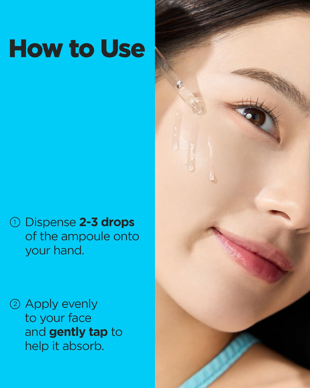 WELLAGE Real Hyaluronic Blue Ampoule 100, Korean Hydrating Serum for Face, Hyaluronic Acid Serum with Panthenol for Sensitive Skin, (3.38Fl.oz + 2.53Fl.oz)