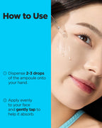 WELLAGE Real Hyaluronic Blue Ampoule 100, Korean Hydrating Serum for Face, Hyaluronic Acid Serum with Panthenol for Sensitive Skin, (3.38Fl.oz + 2.53Fl.oz)