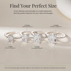 EAMTI 925 Sterling Silver Engagement Rings for Women Radiant Cut Size 6.5