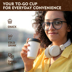 YEEHAW 100 Pack 16 oz Disposable Coffee Cups with Lids, Heat & Leak-proof Paper Cups, to Go Coffee Cups for Hot & Cold Beverage