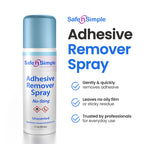 Safe n’ Simple Medical Adhesive Remover Spray for Skin - 1.7 Fl Oz No Sting Alcohol Free Ostomy Adhesive Remover - Gentle Medical Adhesive Removal Spray for Stoma, Urostomy, Ileostomy & Colostomy Care