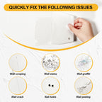 Drywall Repair Kit, 12.2oz Wall Patch Repair Kit, Spackle Wall Repair with Wall Patches/Sanding Sponge/Putty Knife/Scrapers/Gloves, Wall Mending Agent, Wall Surface Hole Fill Quick and Easy Solution
