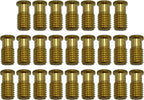Poolzilla 25 Pack Pool Safety Cover Threaded Brass Insert Screw Bolt for Anchor