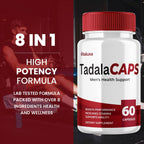 (2 Pack) Tadala Caps, TadalaCaps Supplement with Advanced Maximum Strength for Overall Health & Wellness, All-Natural Ingredients Management Support Multivitamin Formula, Tadala Capsule Pills (120 ct)