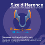 Air Max Nasal Dilators Trial Pack - Anti Snoring Devices - 76% More Airflow for Better Breathing & Against Nasal Congestion - Guaranteed Fit (1x Small & 1x Medium) - Reusable