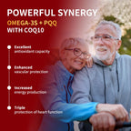 CoQ10-600mg-Softgels - Extra Strength Coenzyme Q10 with PQQ, Omega-3 & BioPerine - High Absorption CoQ10 Supplements Antioxidant (Ubiquinone) for Heart Health & Energy Production, 120 Softgels