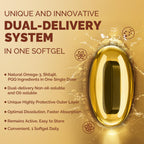 Ubiquinol CoQ10 600 MG Softgels with Omega-3 & Shilajit & PQQ, Advanced Dual-Delivery Coenzyme-Q10, Active CoQ10 Ubiquinol Supplement for Fertility, Antioxidant, Heart, Brain & Energy, 120 Servings