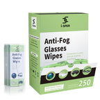 250 Count Anti Fog Lens Wipes for Eyeglasses, Pre-Moistened Individual Wrapped Glasses Wipe Lens Cleaner, with a Carrying Box, Defogging Screen Wipes for Eyeglasses, Sunglass, Goggles, Camera Lens