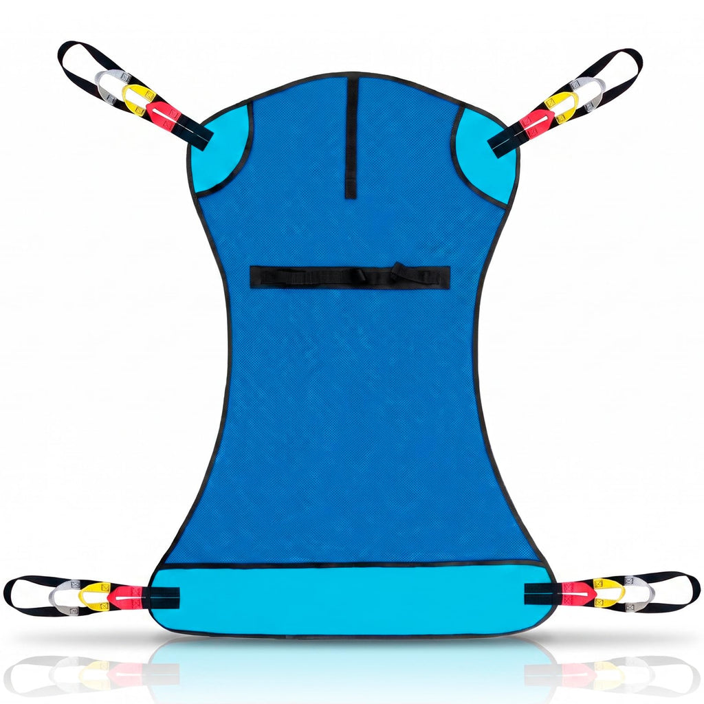 Vive Patient Lift Sling - Full Body Mesh Transfer Sling for Showering & Home Use - Hoyer Lift Pad for Elderly, Disabled, Bariatric - Patient Transfer Assist Device Blanket for Bed Positioning, Lifting