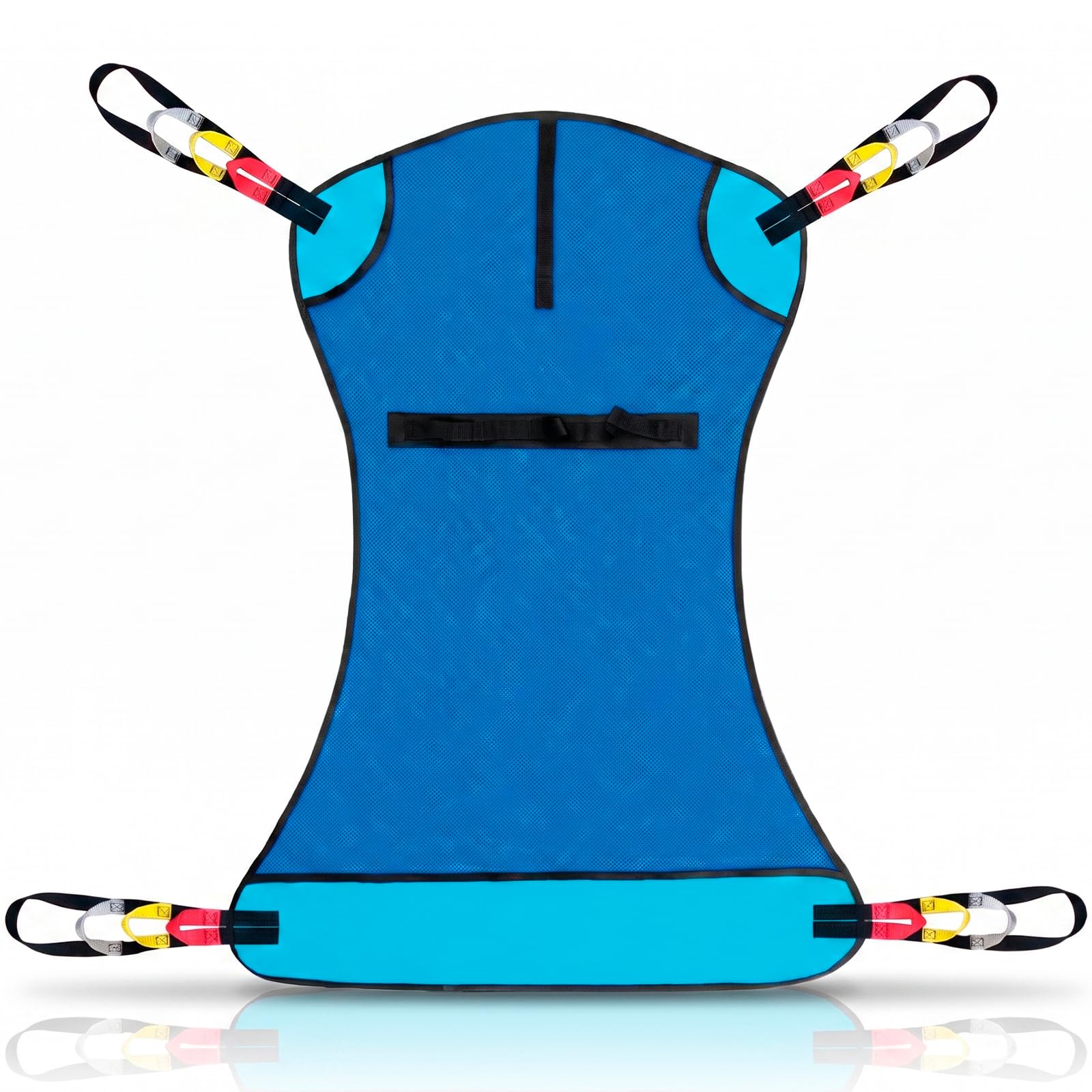 Vive Patient Lift Sling - Full Body Mesh Transfer Sling for Showering & Home Use - Hoyer Lift Pad for Elderly, Disabled, Bariatric - Patient Transfer Assist Device Blanket for Bed Positioning, Lifting