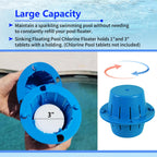 Upgraded Sinking and Floating Pool Cl Dispenser,Sinking Cl Dispenser for Pool,Sinks - Cleans - Floats,Completely immersed, no Waste,Less Smell,Replaces Pool Cl Floater