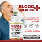 (2 Pack) BloodBalance Plus Capsules - Official BloodBalance Plus Support Supplement Premium Pills All Natural Advanced Formula Multivitamin for Overall Health & Wellness, 120 Capsules for 2 Months