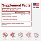 Saffron Supplements - 100% Pure Saffron Extract Capsules - Boost Energy & Mood, Support Eye & Heart Health