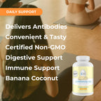 Youngevity i26 Hyperimmune Egg | IgY Max Banana Coconut Chewable | Patented Immune Powerhouse Formula | Flexibility, Gut, Immune Support Supplement | 45 Chewable Tablets