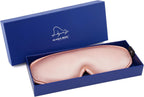 ALASKA BEAR Upgraded Silk Eye Mask with Deep Contour Molded Cups for Beauty Sleep & Lashes Extensions, Zero Pressure Sleeping Eye Cover with Silk-Cover Adjustable Strap