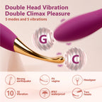 SVAKOM Clitoral Vibrator Squirting Dildo Sex Toys with 2 Silicone Heads